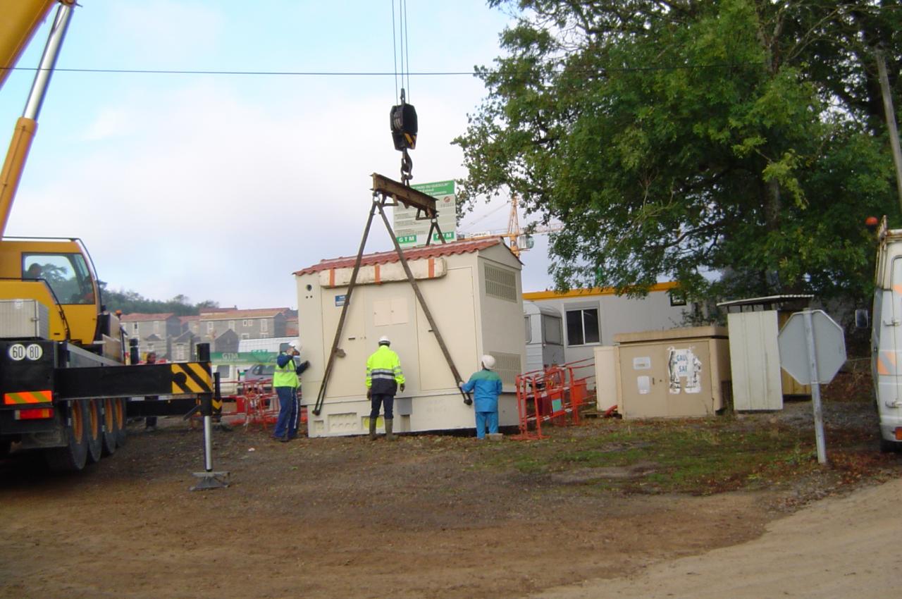 Résidence Du Guesclin arrivée du transformateur b