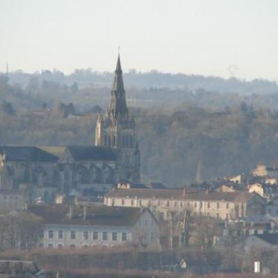 Vue de St Maixent depuis le Puits d'Enfer